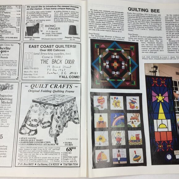 Quilters Newsletter Magazine Dec 1987 Issue No 197 Quilt Patterns Design Holly I - Picture 11 of 13